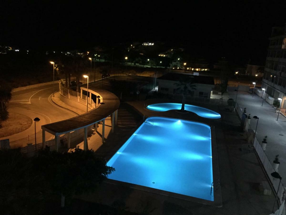 2 dorm.A/A.Vista mar.WiFi.Gym.Sauna.Terraza.Parking. El Campello Bagian luar foto