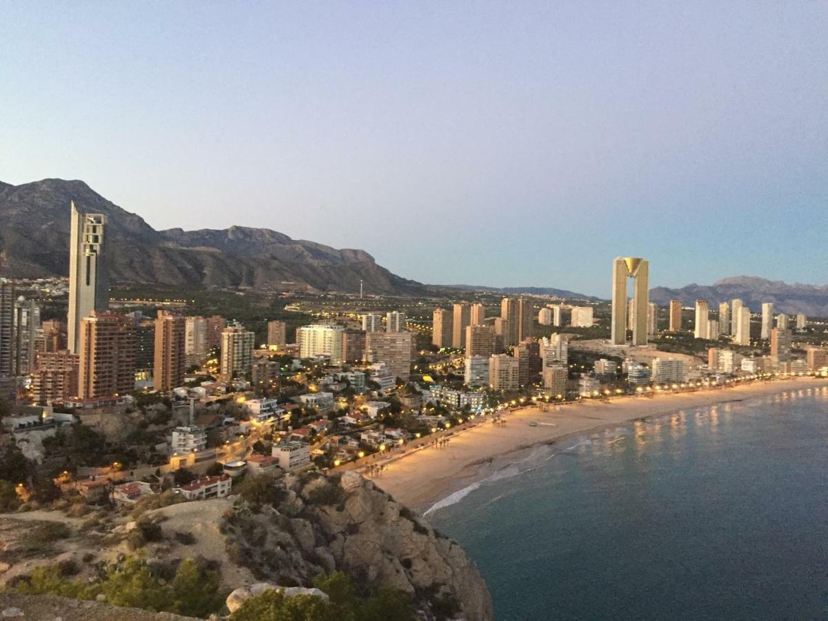 2 dorm.A/A.Vista mar.WiFi.Gym.Sauna.Terraza.Parking. El Campello Bagian luar foto