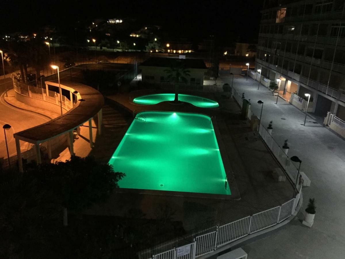 2 dorm.A/A.Vista mar.WiFi.Gym.Sauna.Terraza.Parking. El Campello Bagian luar foto