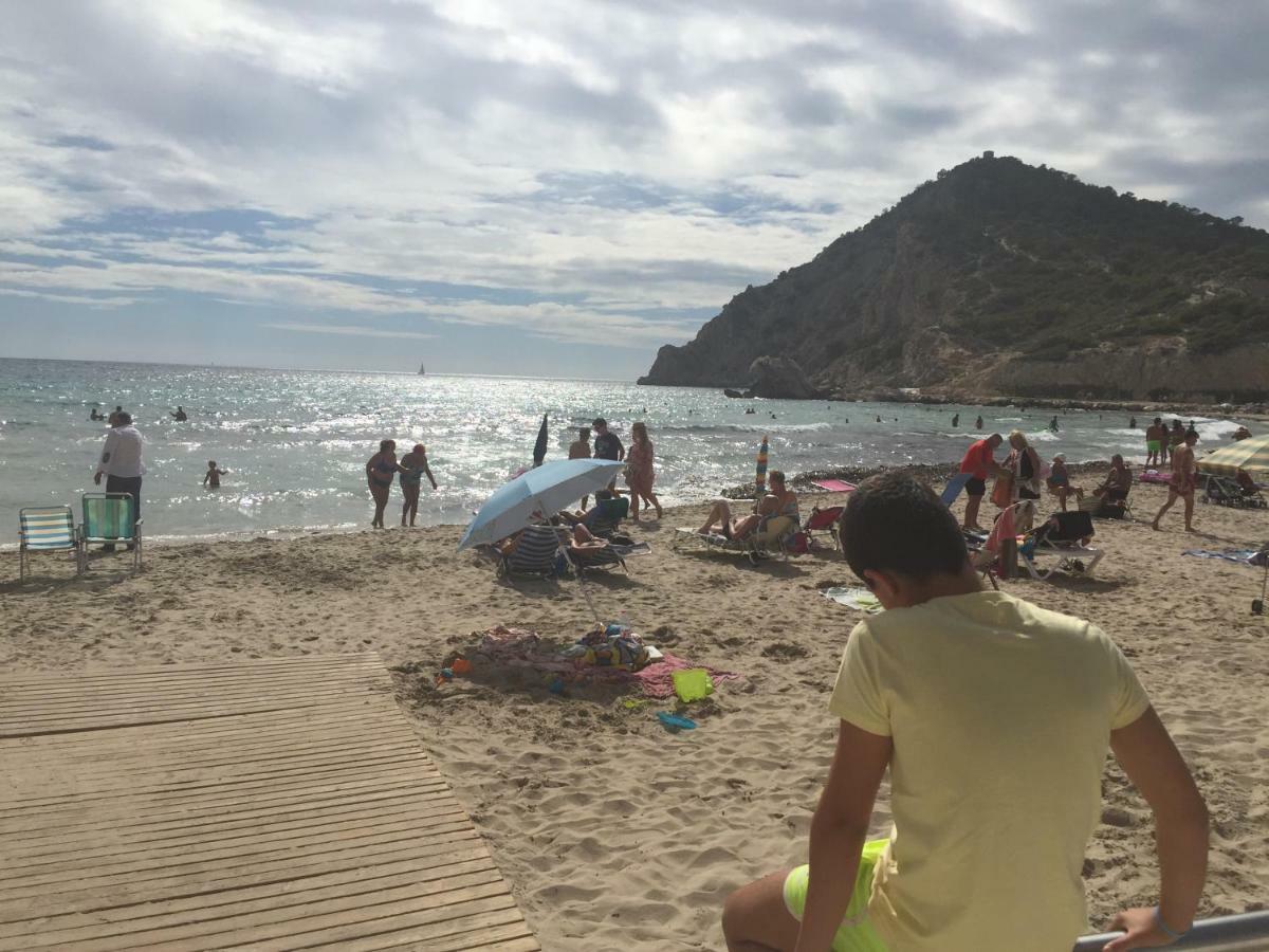 2 dorm.A/A.Vista mar.WiFi.Gym.Sauna.Terraza.Parking. El Campello Bagian luar foto