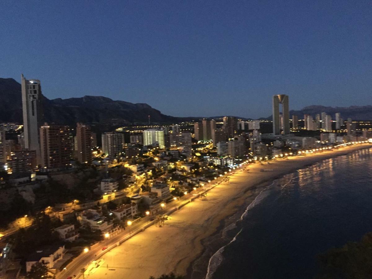 2 dorm.A/A.Vista mar.WiFi.Gym.Sauna.Terraza.Parking. El Campello Bagian luar foto