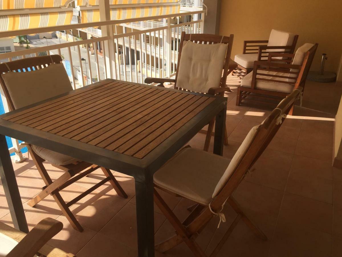 2 dorm.A/A.Vista mar.WiFi.Gym.Sauna.Terraza.Parking. El Campello Bagian luar foto